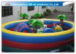Waterproof Round Blow Up Jumping Castle Bouncy Inflatable For Kids / Adults