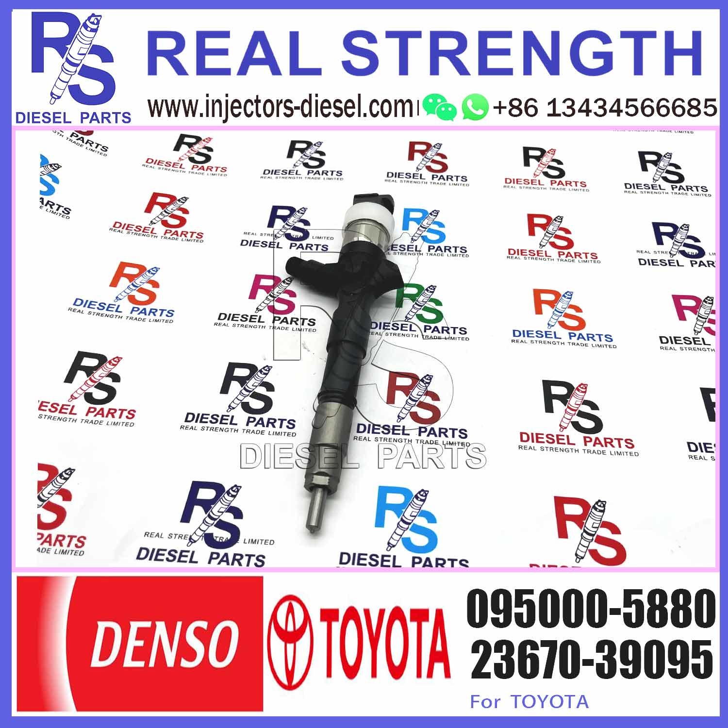 Fuel Injector 23670-30050 Diesel Common Rail For Toyota Engine Injector 095000-5880