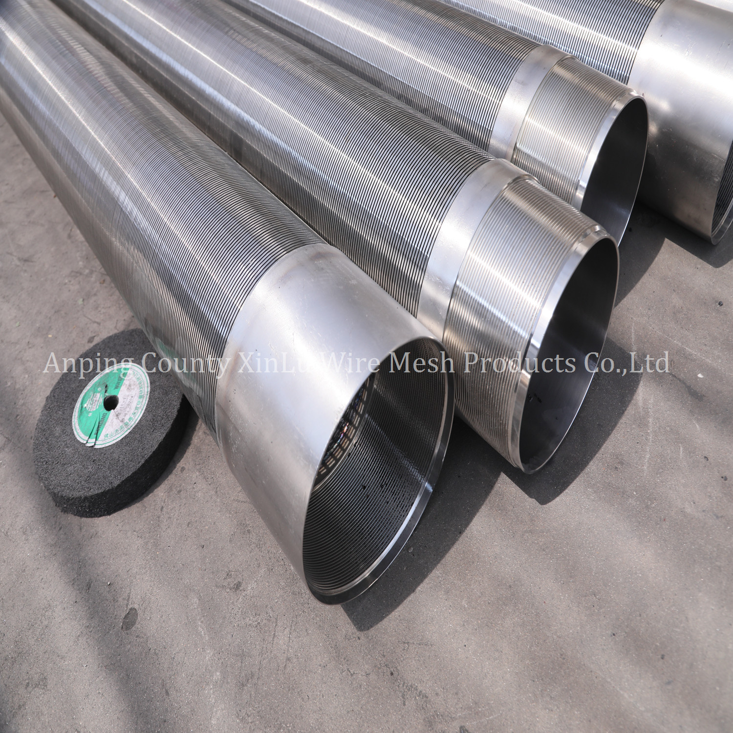 14" Stainless Steel 321 Wedge Wire Wrapped Johnson Screen Tube in Chemical Industry