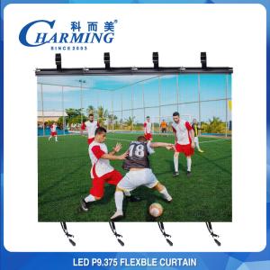 Quality P9.375 Windproof Bendable LED Screen , Untra Slim Flexible Outdoor LED Display wholesale