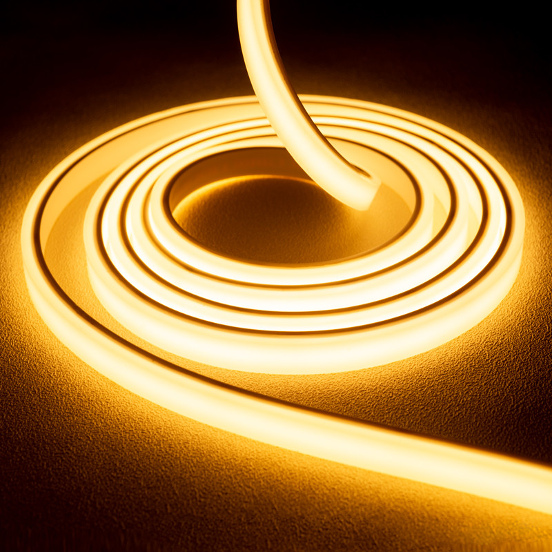 Warm White 2700K Silicone Neon LED Light With 12W/m Emitting Color And IP68 Waterproof Rate