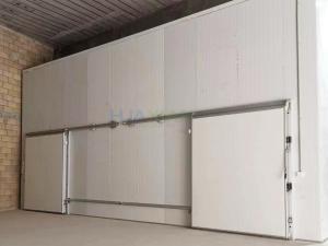 Quality 150 square Meters Vegetables Cold Storage Room With Sliding Doors wholesale