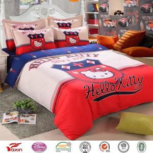 Quality fashion Quilts cartoon hello kitty Bedding and Quilt Cover Sets，3D bed cover+3D pillow sets wholesale