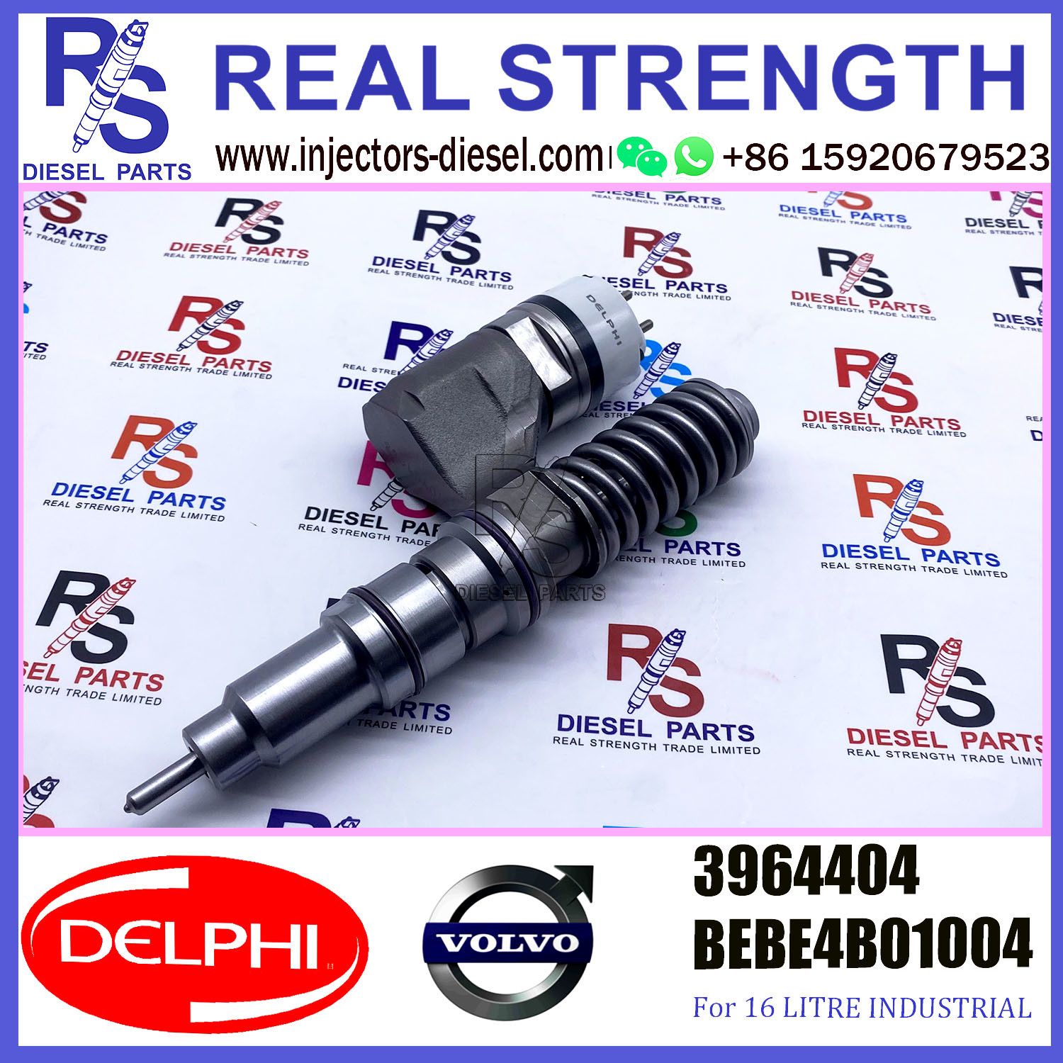 DELPHI injector 3964404 BEBE4C01004 Diesel pump Injector V-O-L-V BEBE4C01004 A0 for D12 3045 US SPEC