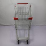 American Style Foldable Steel Shopping Cart Supermarket Basket Trolley CE
