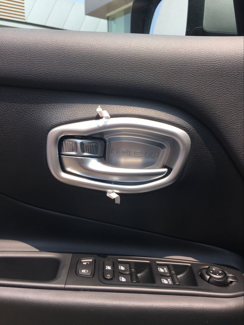 JEEP Renegade 2016 Auto Interior Trim Parts Door Handle Inserts Chrome