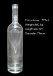 Serial whiskey Glass bottle