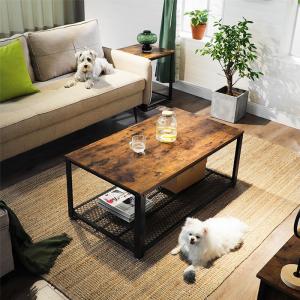 Quality Particleboard Coffee Table For Sale, Coffee Table With Shelf, Rustic Coffee Table, LCT61X wholesale