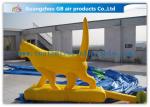 Waterproof Yellow Cat Inflatable Cartoon Characters / Large Inflatable Animals
