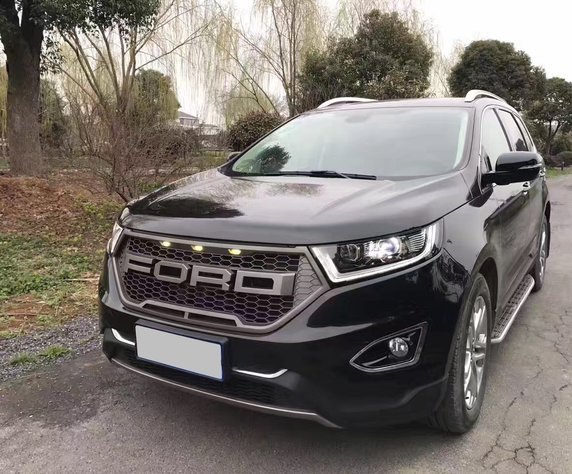 Car Grilles Raptor Style Front Grille with LED Light for Ford Edge 2015 2017