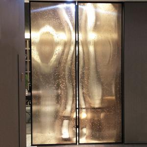Quality Bronze Copper Wire Mesh Art Laminated Glass shower Screen wholesale