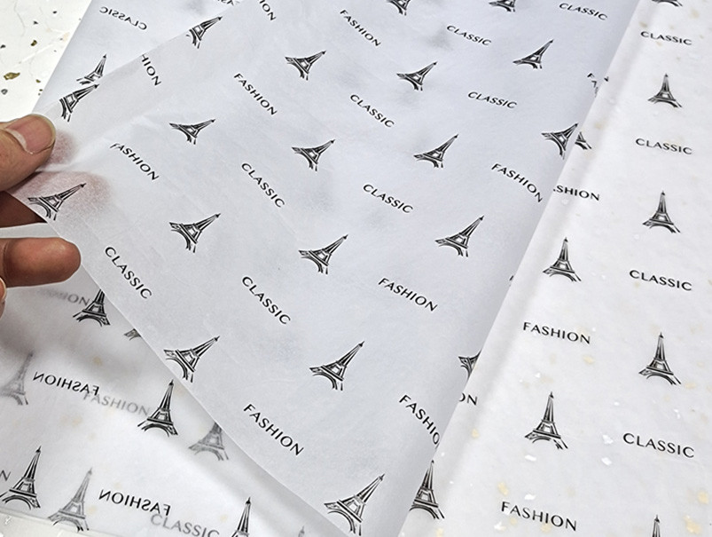 Eco Friendly 50*75cm Custom Logo Printed Tissue Paper For Packing Clothes