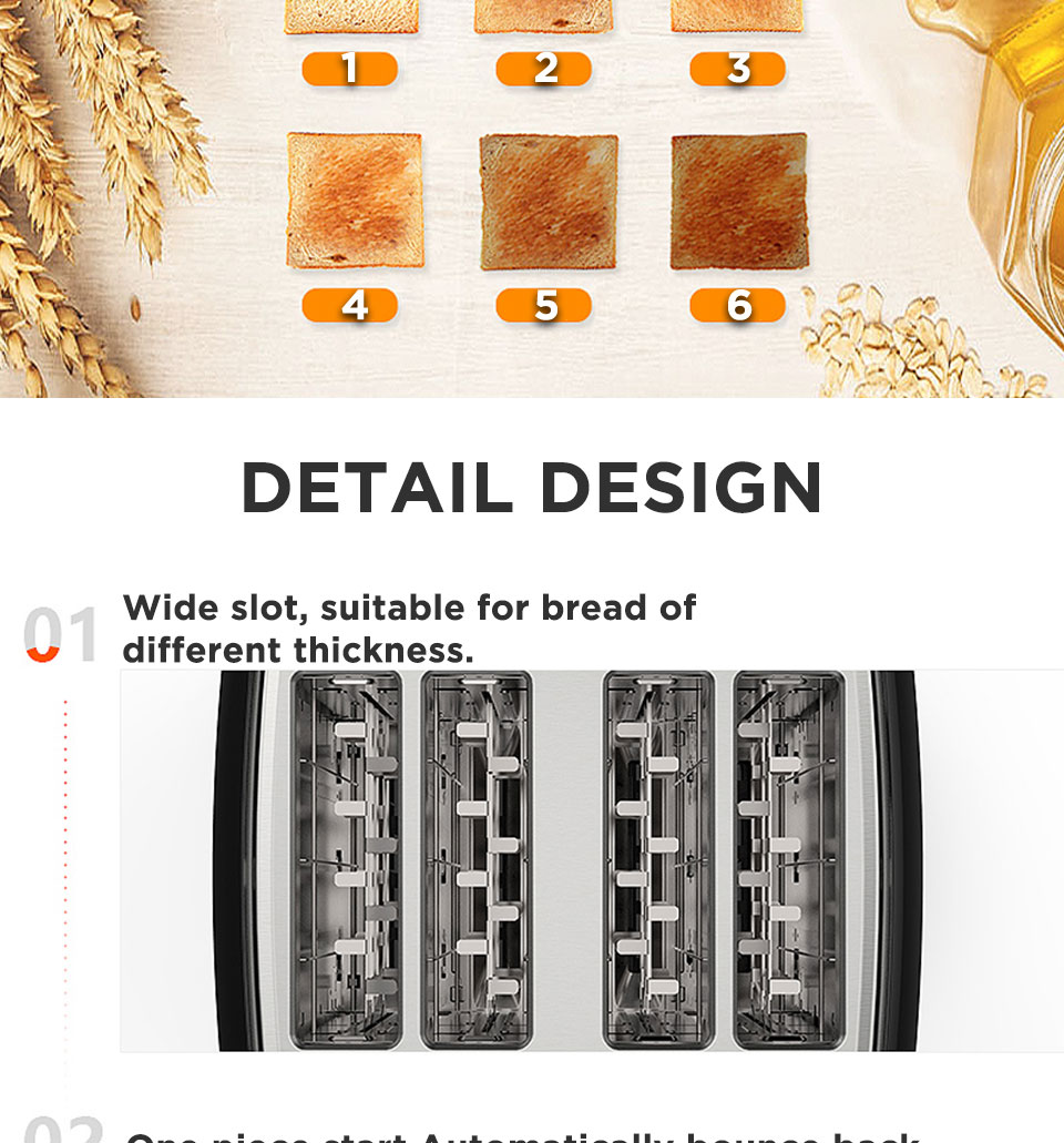 Household Automatic Baking Breakfast Machine Toast Sandwich Grill 4 Slice Pancake Stainless Steel Electric