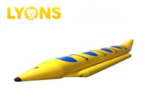 Quality Six Person Yellow Inflatable Water Toys / Lake Inflatable Banana Boat wholesale