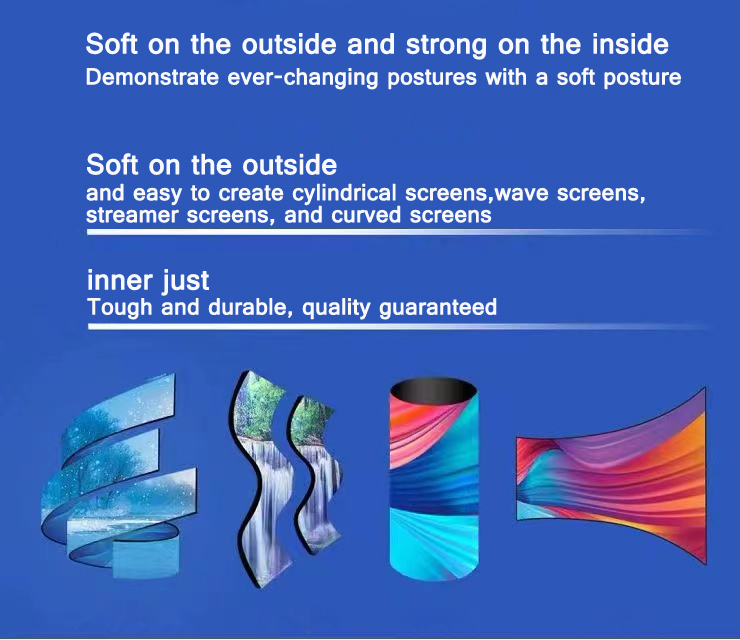 Flexible LED Display P4 Indoor Fixed Advertising Cylindrical LED Display Screen 5 Year Warranty