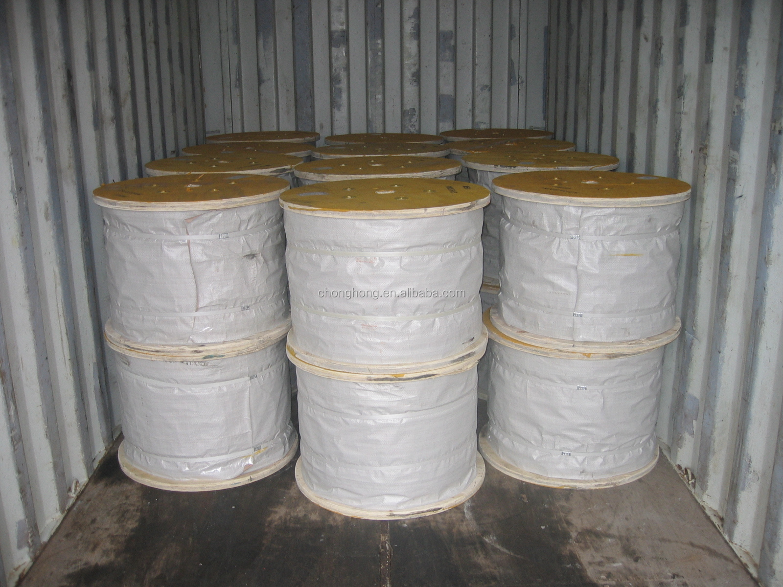 0.8mm-4.9mm Construction IEC 888 Zinc-Coated Steel Wire Strand Conductors