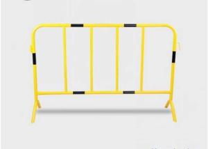 ISO9001 1.1x2.1m Metal Crowd Control Barriers Heavy Duty road safety fence