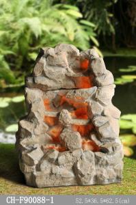 Quality Rock Natual Look American Style H63CM Led Water Fountains wholesale