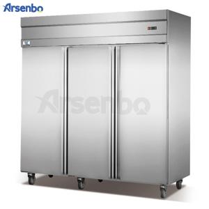 Quality Silver Restaurant Upright Freezer , Removable Stainless Fridge Freezer wholesale