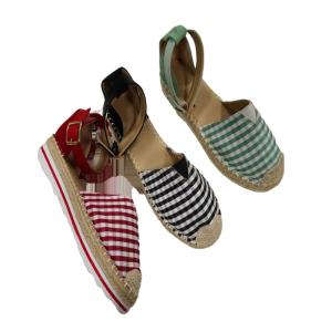 Quality Leisure Pu Wedges EVA Sole Slip On Espadrille Shoes wholesale