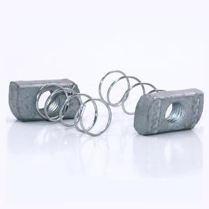 Quality Hot Dip Galvanized Long Spring Channel Nuts 1/4&quot; Grade 2 wholesale