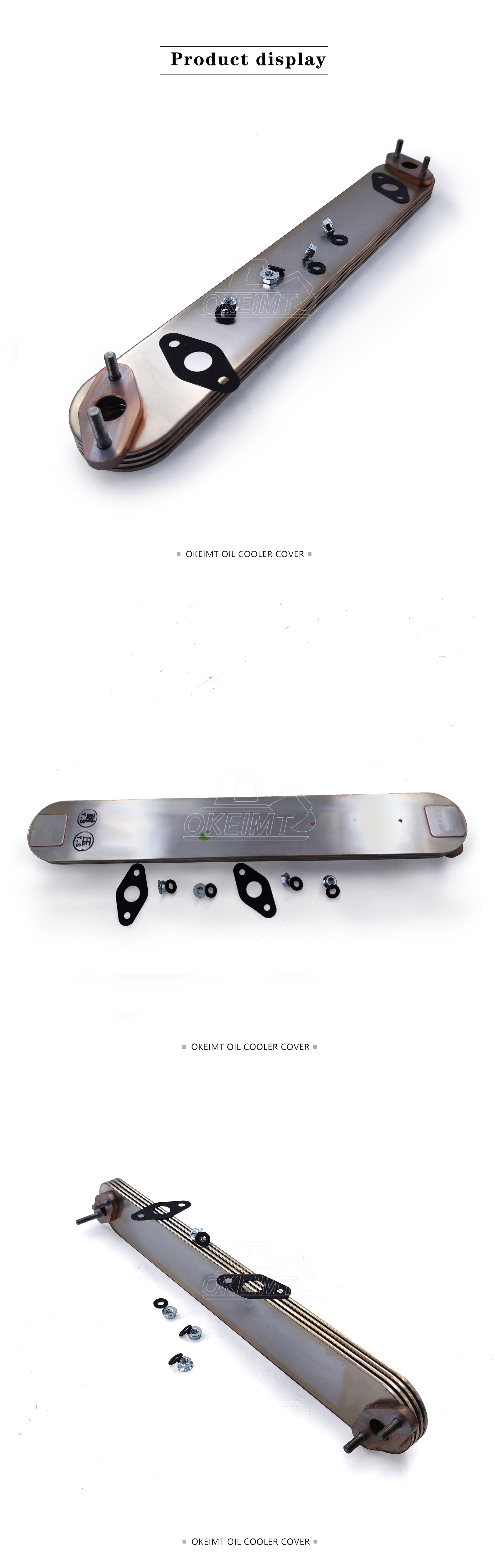 High Performance Engine Oil Cooler 6BB1 6BD1-4P 1-21723-0290 Excavator Engine Parts EX200-1 EX200-2