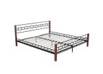 Antique Style ODM Design 0.8mm Steel Double Bed