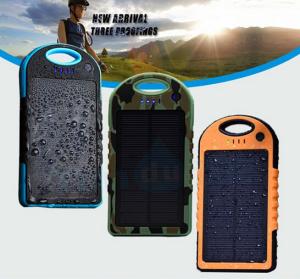 Quality Portable Solar Panel Charger Waterproof 5000mAh 12000mah OEM/ODM wholesale