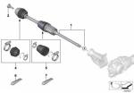 BMW G38 Automotive Drive Shaft 33208667167 33208667166 31608664675