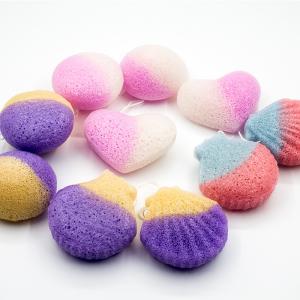 Quality OEM Contrasting Colors Washable Gentle Konjac Sponge For Oily Skin wholesale