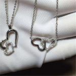 Piaget double love of diamonds necklace 18kt gold with white gold or yellow gold