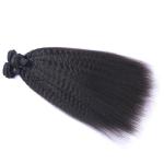 8a 10a Brazilian Yaki Kinky Straight Bundles 100% Virgin Human Hair With Closure