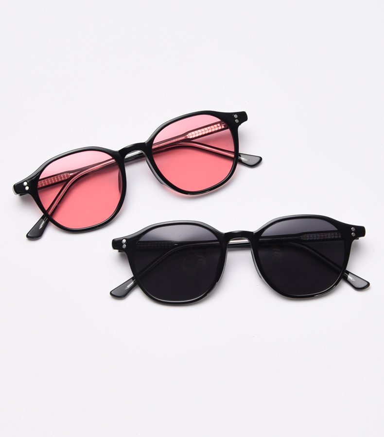 Cool LANG Style Tint Ocean Lens TR90 Sunglasses Rivets Women Men Sunglasses