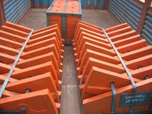 Quality Cr-Mo Alloy Steel Cement Mill Liner Design And Installation Wear resistance With HRC50 wholesale