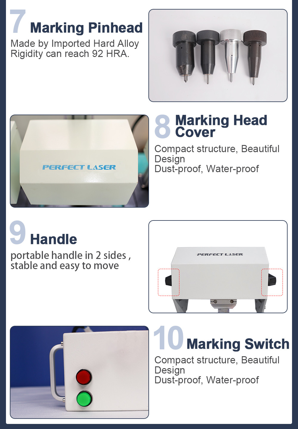 0.2-0.6 Mpa Metal Laser Engraving Machine High Speed With Convenient Operation