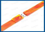 Customized Logo Bright Wristband Flash Drive 128MB-64GB Capacity For Gift