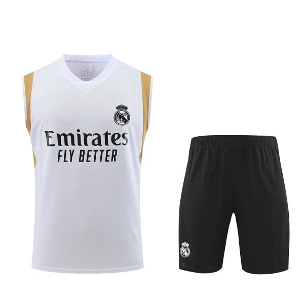 White Football Training Vest Lightweight Durable Polyester Breathable Soccer
