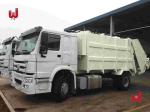 HOWO 14000L Rear Loading Garbage Truck 12CBM Waste Management Recycling Truck