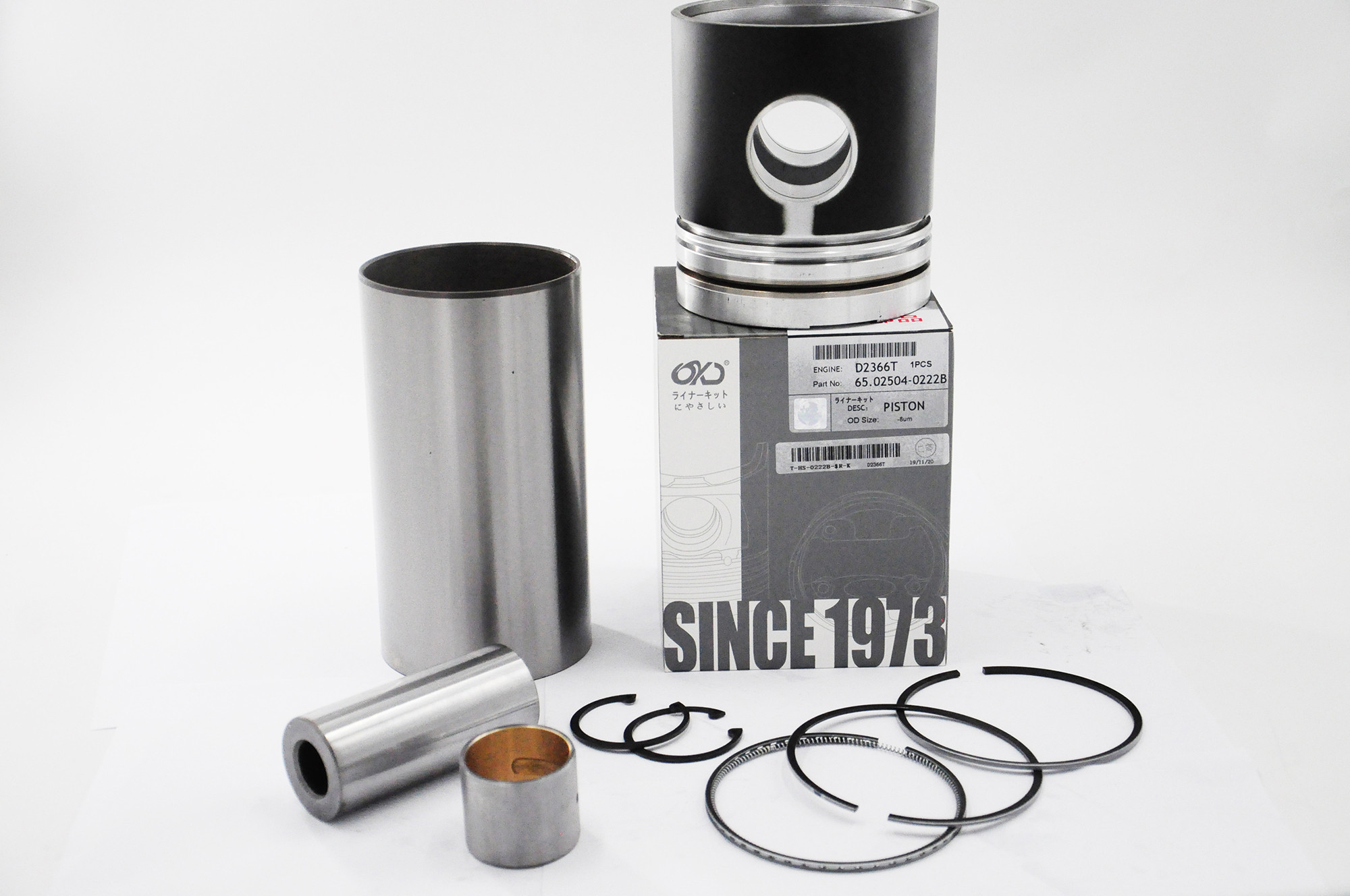 Liner Kit Doosan Excavator Parts D2366T Overhaul Kit Piston Piston Ring Set