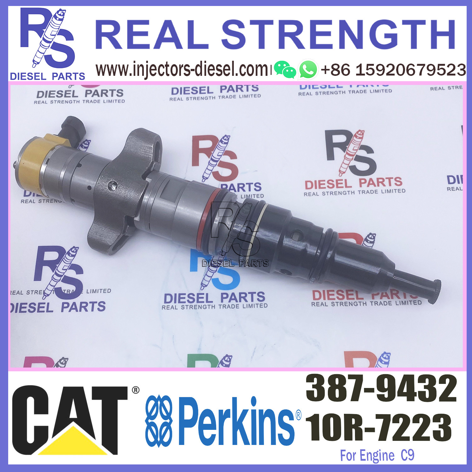 Diesel spare part cat injectors 387-9432 387-9433 328-2576 for caterpillar c9 injector