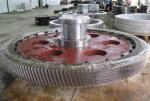 Forging steel heavy duty big gear wheel, spur gear power dryer transmission