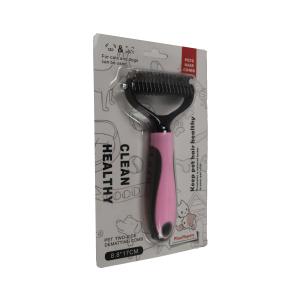 Quality Dematting Dog Comb That Cuts Out Knots Small Dogs Grooming Cat Pet Animal 17.5x4.5cm wholesale