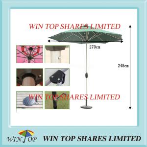 Quality Aluminum Patio Garden Umbrella for Coffee Shop wholesale