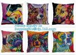 Wholesale Custom Fashion Chinese Style Lucky Cat Digital Printing Linen Throw