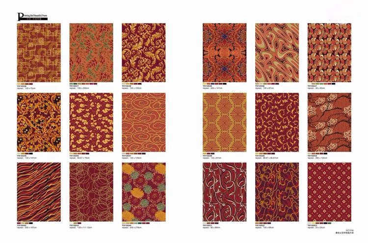 China jacquard printed nylon banquet hall carpet