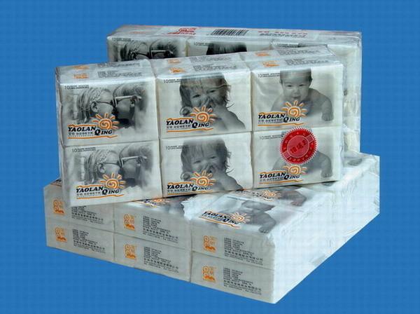 Personalized printed packing pocket facial tissue , Eco Friendly Healthy Paper