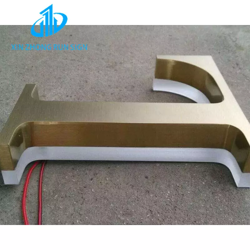 Wholesale Your Logo Backlit Led Reverse Channel Letters Light Up Metal Signs Acrylic Fillable Letters
