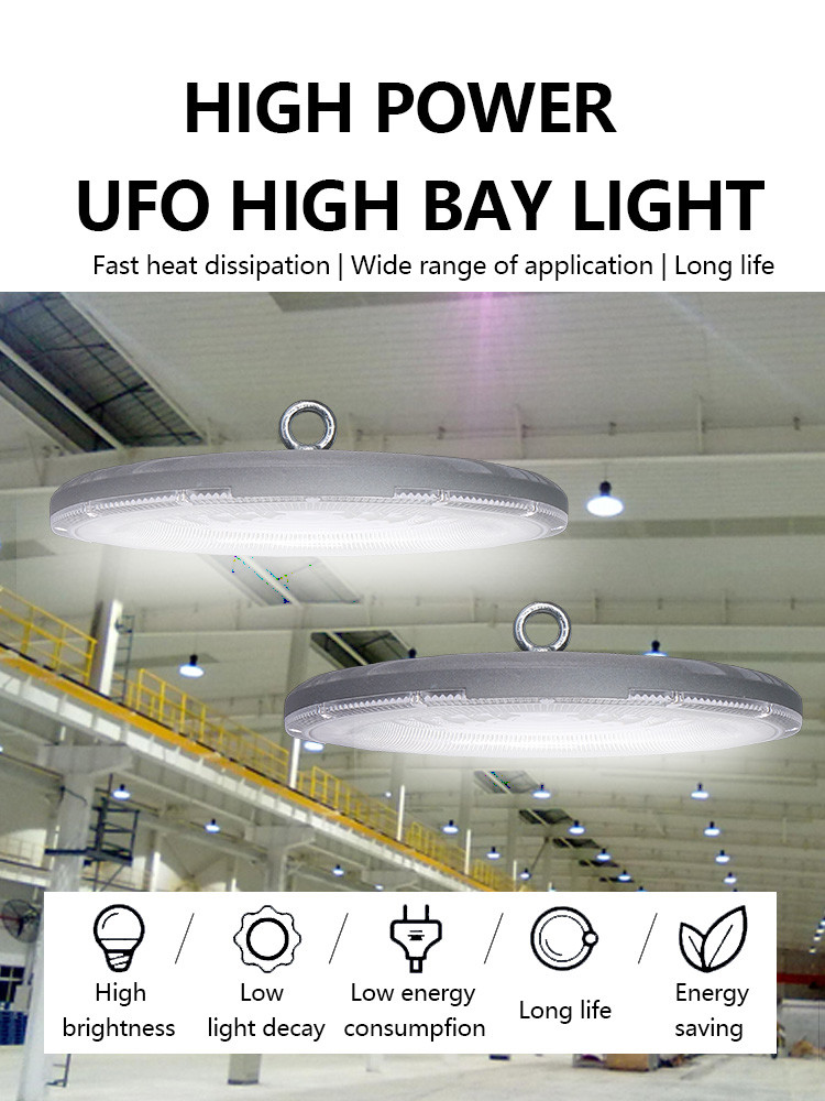 KCD High-Power 20000 Lumens Industrial High Lumen 50w 100w 120w 200w 300w UFO Badminton Court Light LED High Bay Light