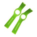 One Piece Watch Strap Silicone Rubber Watch Band With Watch Slot