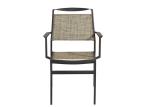 Textilene And Aluminum Outdoor Arm Dining Chairs For Patio Restaurant
